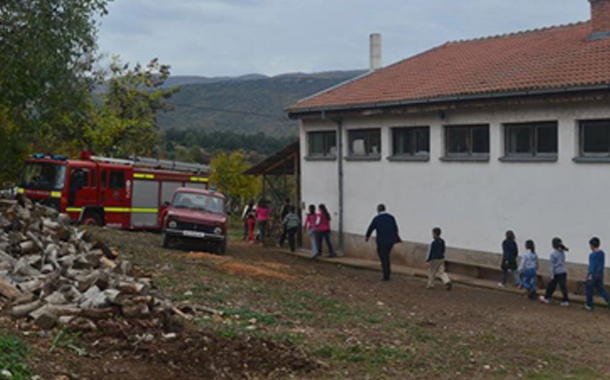 Реализирана симулациска вежба за евакуација на училиште