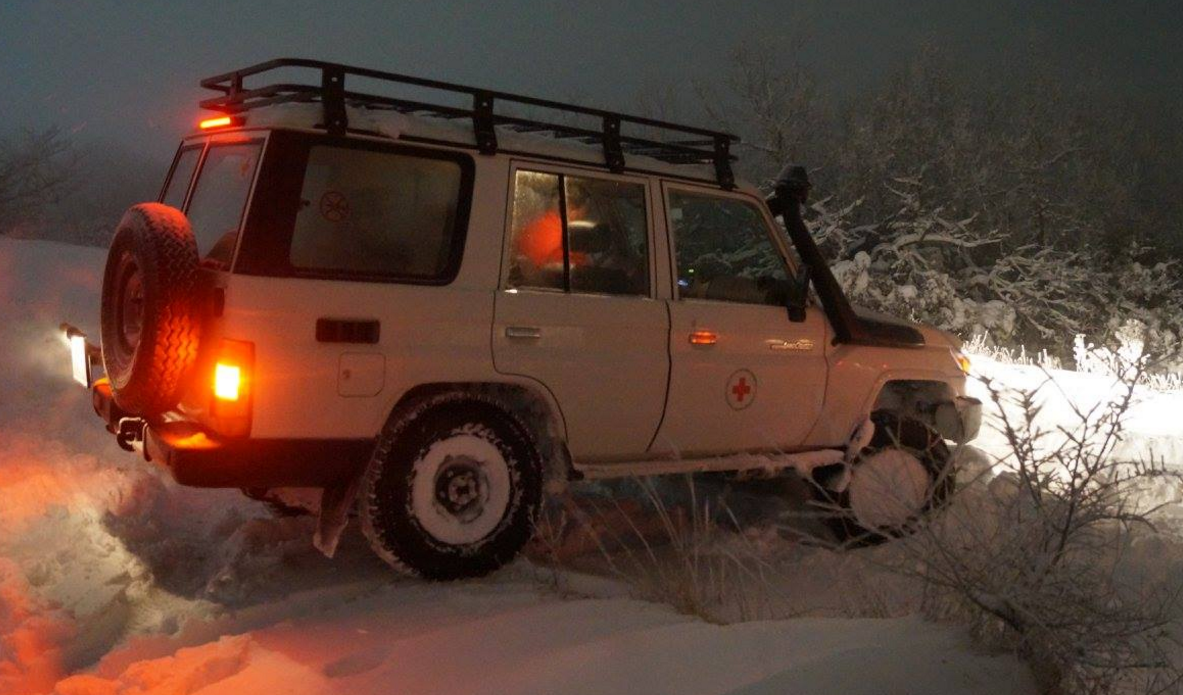 Rescue of stranded minors at Vodno Mountain – Cold wave 2017