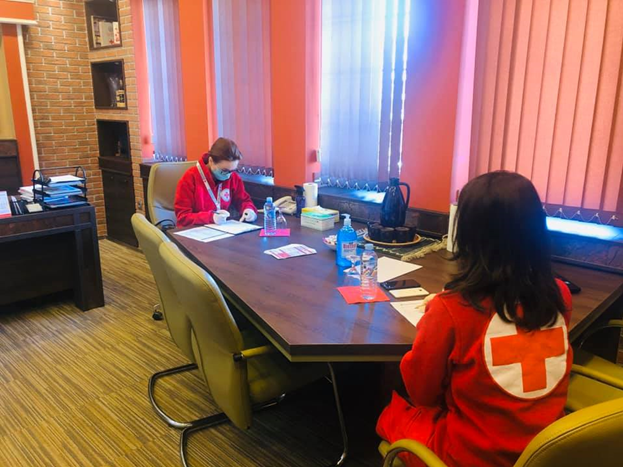 Elizabeta Gjorgievska, the wife of the President of RNM, volunteer of the Red Cross