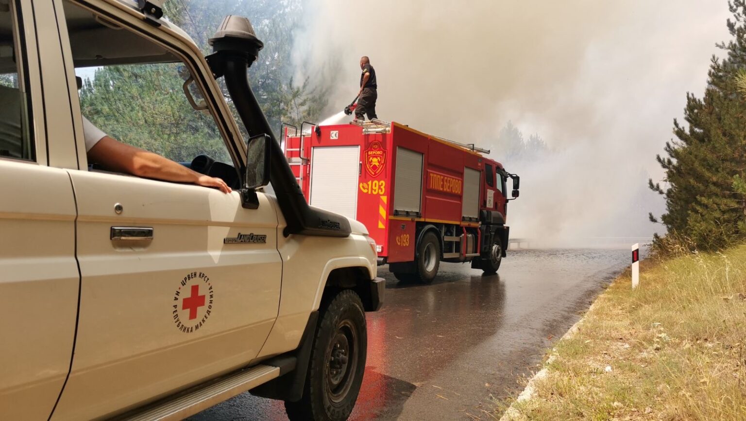Ndihmë nga ana e Telekomi i Maqedonisë për qytetarët e zonave që janë kapluar nga zjarri