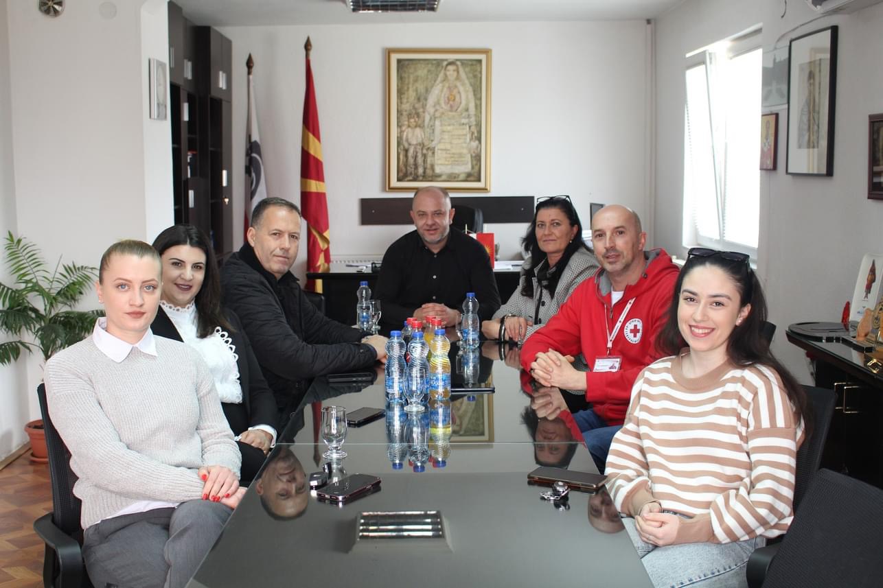 THE SECRETARY GENERAL OF THE RED CROSS, SAIT SAITI, VISITED THE MUNICIPALITY OF DEMIR HISAR