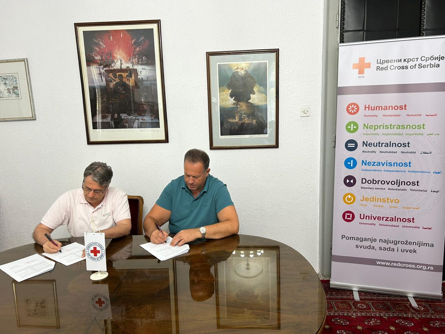 Signed Memorandum of Understanding with the Red Cross of Serbia